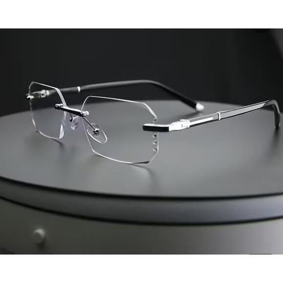 The Unbranded Brand Other - Blue Light Blocking Glasses,Computer Reading Glasses,Rimless Frame Smart Zoom